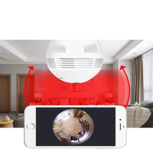 SIFA TECHV380Pro Fisheye 360° Panoramic Wireless HD 1080p Full HD CCTV Wi-Fi Camera Led Bulb with Bulb Holder - Supports 64GB SD Card (Not Included) 4