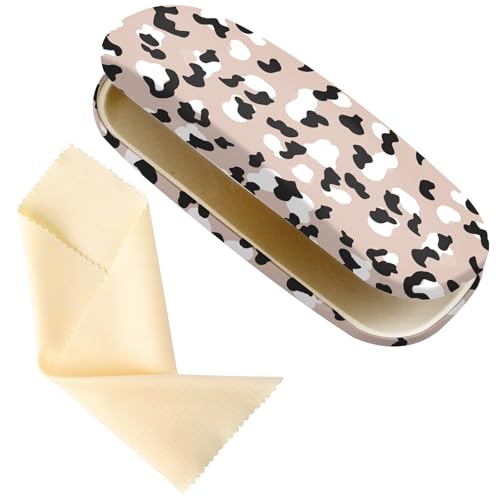 Image of Glasses Case Hard Shell,Portable Protective Eyeglasses Case, Eyeglass Holder Box with Cleaning Cloth,for Women Men