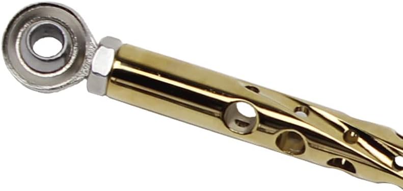 POWER JAMES Gold 11.5" to 12.5" Adjustable, Shift Lever Linkage Rod, Shifter Linkage, Compatible with Harley Davidson Softail and Touring Trike Models