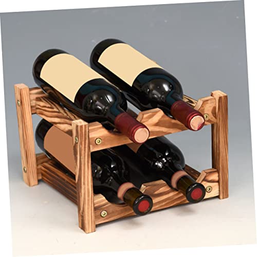 Soporte para botellas de vino madera compacto y chic miniatura 6