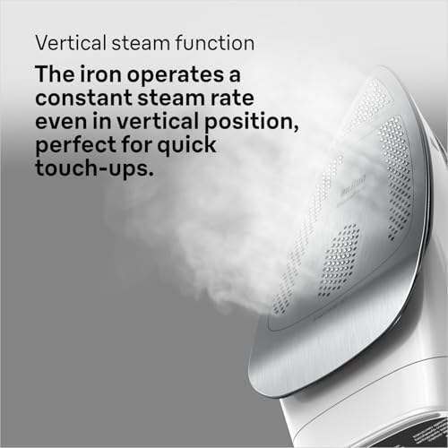 Braun TexStyle 7 Pro Dampfbügeleisen SI 7149 WB - Bügeleisen mit Freeglide 3D Bügelsohle, Vertikaldampf, 2900 Watt, Weiß/Schwarz