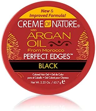 Creme of Nature Argan Oil From Morocco Perfect Edges, Black, 2.25 oz