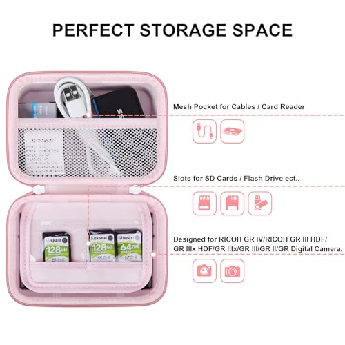 Funda rígida para cámara RICOH GR serie rosa miniatura 2