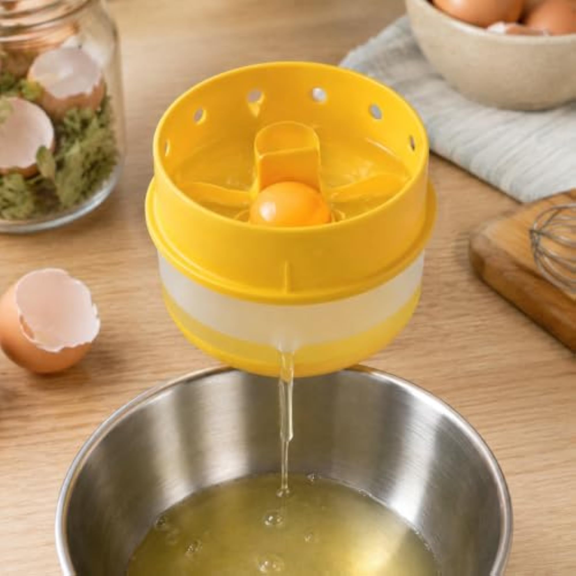 Egg Separator Tool with Yolk Filter for Baking