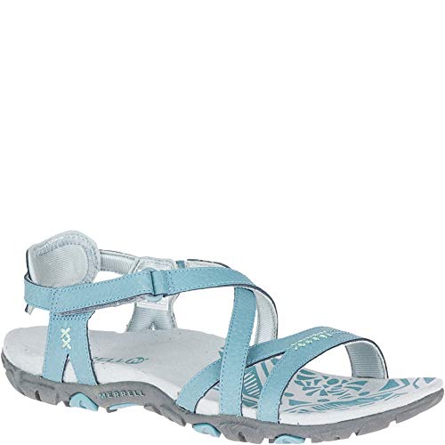 Merrell Terran Ari Lattice Women's Sport Sandal, Blue Smoke, 8.5