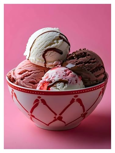Affiche glace pour rafraichir un mur vide deco maison restaurant