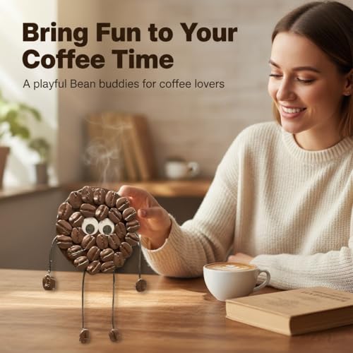 DIY Craft Kit-Eco-Friendly Coffee Bean Cartoon Fridge Magnets - Handmade Wooden Magnetic Decor for Coffee Nooks, Home & Café (Adult-Oriented) - image 7