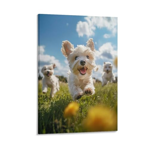 Terrier blanc des Highlands de l'Ouest peinture sur toile maison 40x60
