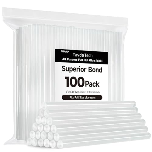 Full Size Hot Glue Sticks, 8