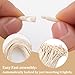 YALOJE 200 Pcs 8.3 Inch Hang Tag String, Beige Cotton Clothing Tag Rope, Hang String with Plastic Snap Lock Pin Loop Fastener for Label Price Tags Luggage