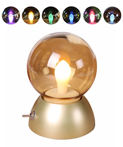 Lámpara del bulbo, luz de la noche del bulbo de Aappy retro con la luz recargable del ambiente del USB, lámpara de cabecera suave para el recorrido de la tabla del escritorio (Negro 2)