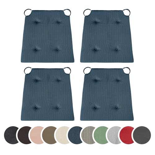 sleepling 194582 Conjunto de 4 Cojines para Silla, Dimensiones: 42 (Delante) / 35...