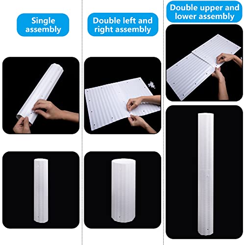 10Pcs Tree Guard Protectors,Expandable Tree Trunk Protector,Grow Tubes Around Trunk Bark To Protect Various Size Trees From Weed Whackers, Trimmers, And Animals #TOP2