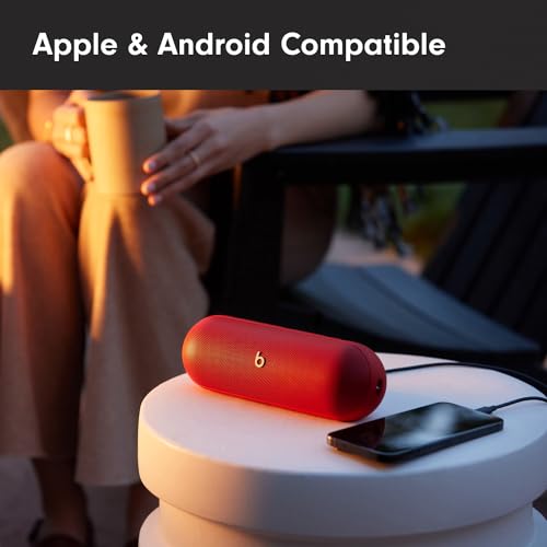 Beats Pill - Portable Bluetooth Speaker - Up to 24H Battery Life, Water Resistant, Bluetooth, Apple & Android Compatible, Seriously Loud Sound for Home, Outdoor and Travel – Statement Red - image 5
