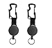 Produktbild Einziehbarer Kartenhalter Ausweis Ausweishalter,Schlüsselrolle Ausziehbar,Retractable Key Chain Heavy Duty,Schlüssel Zipper Stark,Kartenhalter Für Hose,Multitool Karabinerhaken