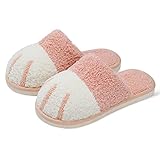 SINNO Cute Animal Slippers for Women Indoor Outdoor Memory Foam House Slipper Soft Warm Cozy Fuzzy Bedroom Non-Slip Shoes Christmas Gift ladies