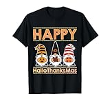 Photo Gallery halloween christmas gnomes happy hallothanksmas maglietta Photo Gallery halloween christmas gnomes happy hallothanksmas maglietta