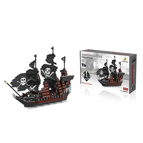 Koyae Black Pearl Piratenschiff Bausteine Bausatz, 3633Pcs Nano Bricks Segelschiff Modell Konstruktionsspielzeug für… – Bild 3