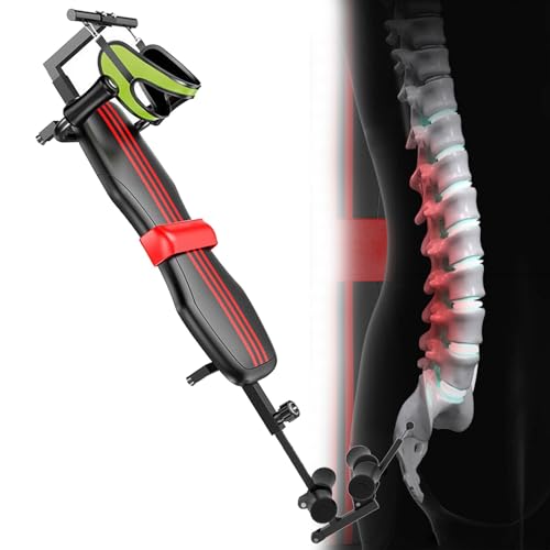 DPLWJPP Banco de Estiramiento de Espalda con Cervical Back Stretch Traction Inversions Cervical Spine Traction Inversion Table for Training Back Stretcher Bench Spine Traction