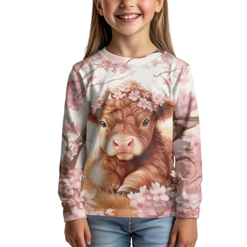 Image of Uourmeti Teens Girls Long Sleeve T Shirts Fall Outfits Boys Active Sportswear Running Tops