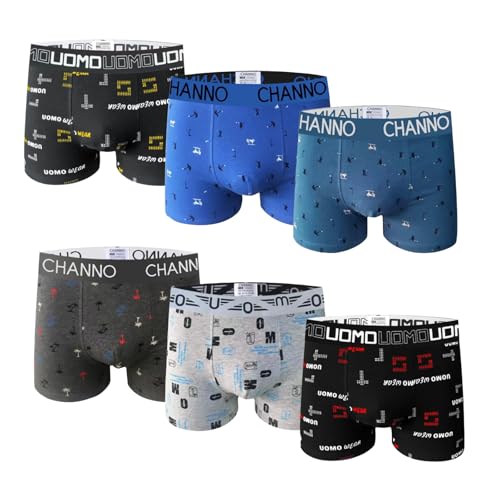 Mens Boxer Briefs Cotton Underwear: Soft Breathable Fabric with Comfortable Waistband Stretch Fit Design and No-Fly Pack