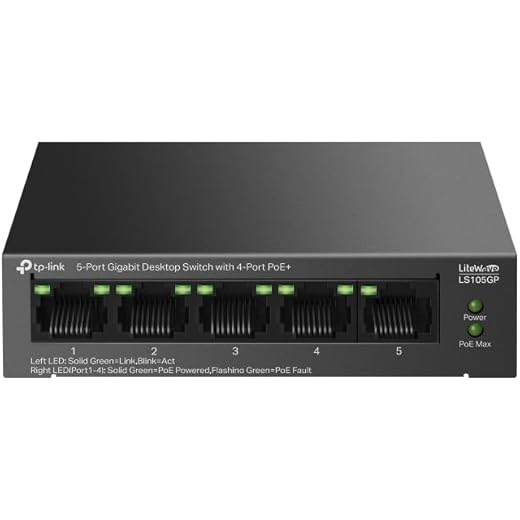 TP-Link 5-Port Gigabit Ethernet Switch Black
