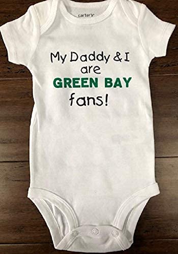 Teesbytini Green Bay Baby Onesie ® Green Bay Onesie ® Bodysuit Lambeau Field Football Infant One Piece thumb #3