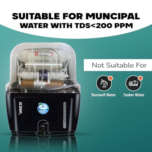 Image of AQUA D PURE UV Water Purifier | UV + UF |12L Tank, 7 Stage Filtration, Copper + Alkaline Filter | Munciple corporation water having TDS below 200 | (NO RO, NO Booster Pump, No Taste Change,)