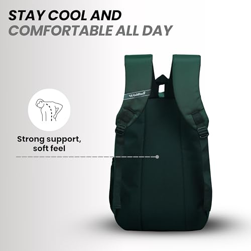 Image of Goldfinch 54L Casual Laptop Backpack | 15.6-inch Casual School College Bag Water Resistant Office Workpack with Front 1 Chain Pocket, 3 Compartments, 2 Bottle Holders for Daily Use Travel, Unisex