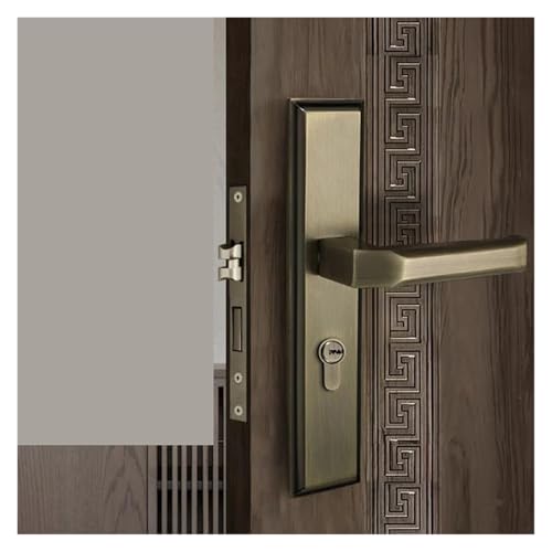 Cerradura de puerta silenciosa con manija de aleación de zinc para cambiar el pomo de dormitorio 3