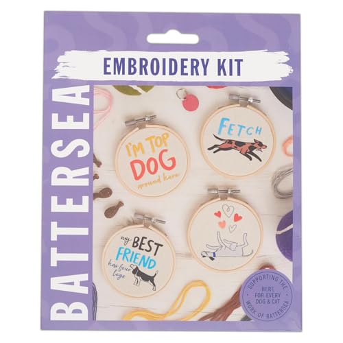Kit de broderie complet pour adultes débutants avec point de croix chien