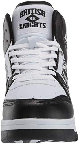 British Knights mens Kings Sl Classic Hi Top Fashion Sneaker, Black/White, 8.5 US | Image 1