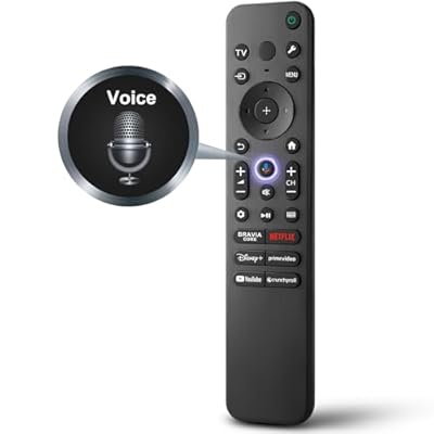 for Sony-TV-Remote-Control, Replacement for Sony Bravia TV Remote for All Smart LED OLED Series TVs with Voice Function