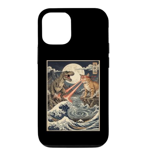 ���b�L T-Rex ���{�̕����G�A�[�g �X�}�z�P�[�X iPhone 12/12 Pro �p