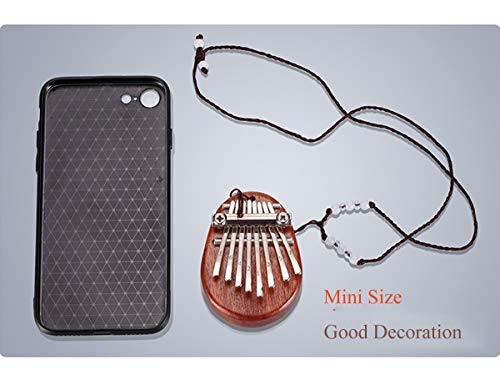 Kalimba 8 Keys Mini Thumb Piano With Lanyard Portable Mini Finger Thumb Piano Marimba Musical Instruments Good Valentines Gift Finger Piano Gifts For Kids And Adults Beginners #TOP4