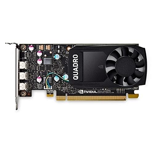 Nvidia Quadro P400 2GB GDDR5 Single-Slot Scheda Grafica – 256 CUDA Cores, 64bit, 3 porte Mini DisplayPort 1.4, 30W, PCI Express 3.0 x16 con staffa ad alto e basso profilo (scatola semplice) - Scheda video - Immagine 1