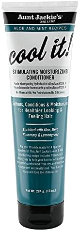 Aunt Jackie's Aloe & Mint Recipes Cool It! Stimulating Moisturizing Conditioner With Rosemary & Lemongrass for Softer, Healthier Looking Hair, 10 oz