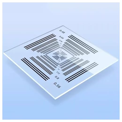 High-Resolution Camera Test Chart for Accuracy