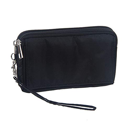 Étui de ceinture pour Samsung Galaxy Z Flip noir avec fermeture zip et dragonne de transport