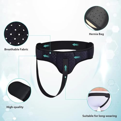 Faja para hernia con soporte lateral ajustable talla M miniatura 3
