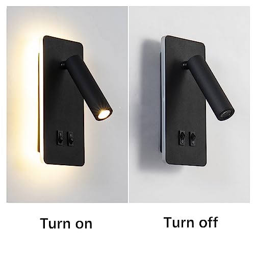 Mini luz de pared de dormitorio LED que elimina la fatiga visual al leer en pareja 7