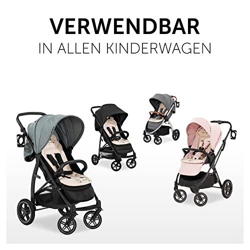 hauck Disney Sitzauflage für Buggys Kinderwagen & Fahrradanhängern aus Atmungsaktiver, Weicher Baumwolle, Einfache Befestigung, für Sommer & Winter (Pushchair Seat Liner, Winnie the Pooh Beige)