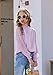 Arshiner Girls Tops Casual Long Sleeve Crewneck Smocked Cuff Sleeve Blouse Shirt Tunics Purple 11-12 Years