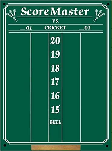 CuteExpress Scoremaster Chalk Dart Scoreboard (Medium Size) Cricket & 01 Games
