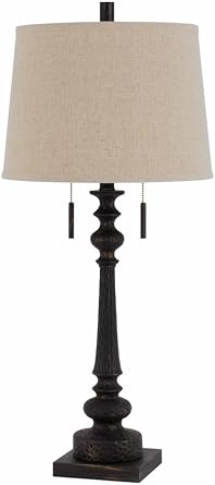 31.5" Height Torrington Rustic Iron Resin Table lamp