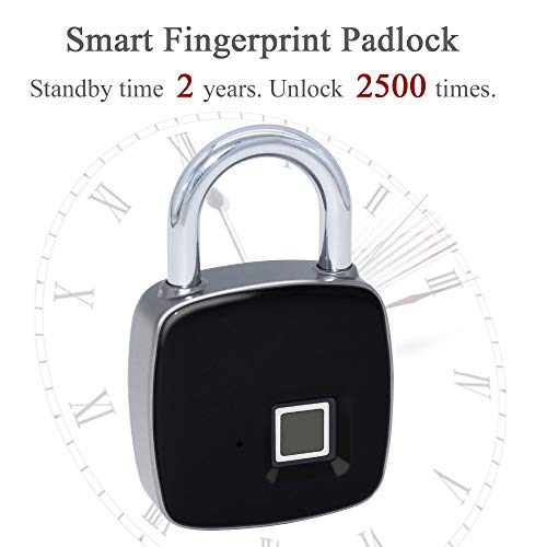 Cadenas à empreinte digitale étanche JFDBGU P3 serrure sans clé - 5