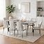 1 Grey Table + 8 Pu Chair|white