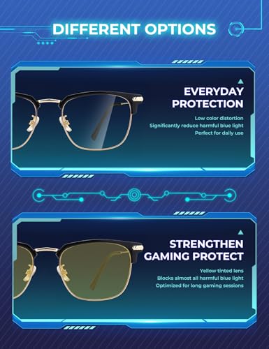 Image of ZanyLen Blue Light Blocking Glasses Men Computer Gaming Glasses For Mens