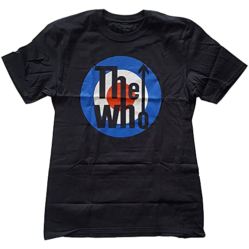 Image of The Who Unisex Adult Classic Black Cotton T-Shirt L