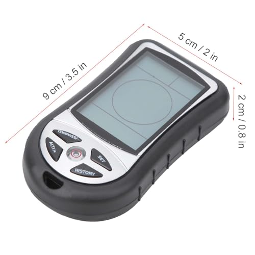 Jwthee 8 in 1 Hiking Thermometer Altimeter, Digital Compass Barometric Pressure Gaugee Weather, Timer with Backlight for Hiking Mountaineering